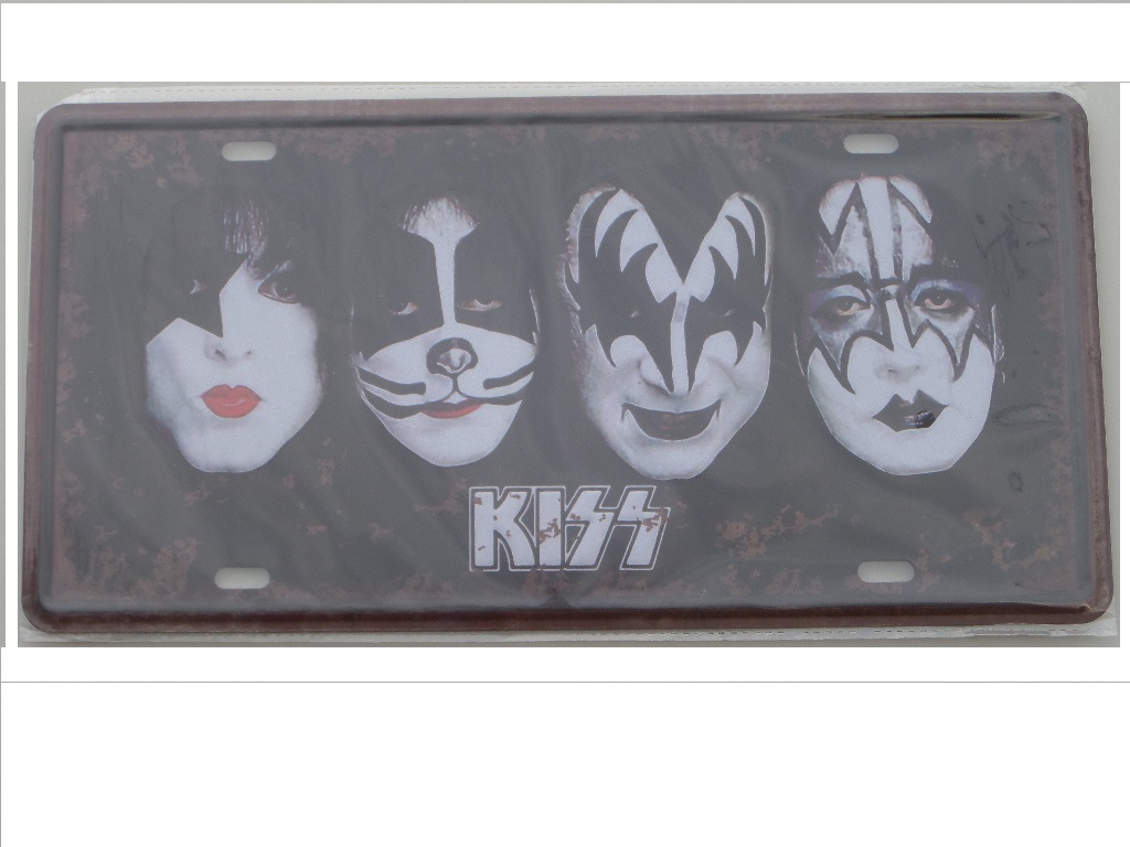 Fém dekor tábla (KISS)
