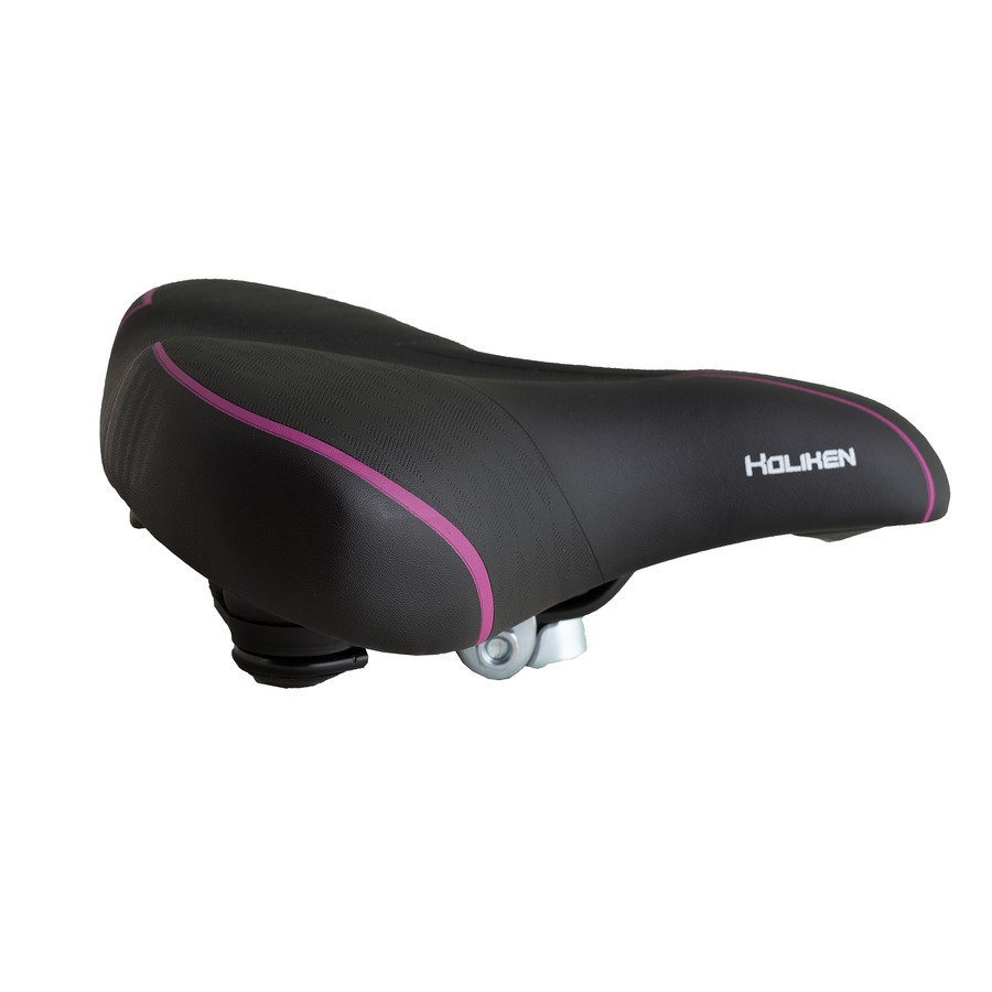 Nyereg rejtett rugós fekete-pink